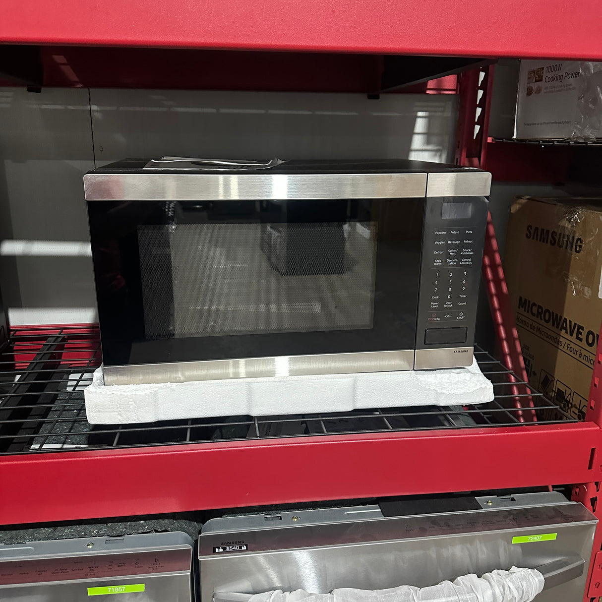 Samsung 1.9 Cu Stainless Steel Microwave