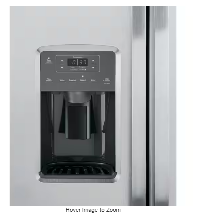 GE 25.3 cu. ft. Side by Side Refrigerator in Fingerprint Resistant Stainless Steel, Standard Depth