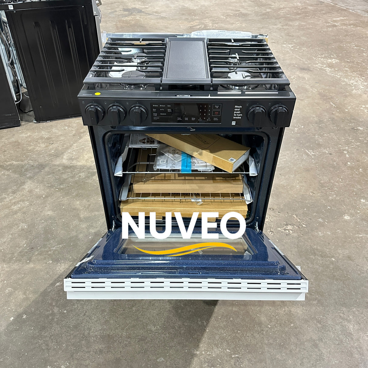 Samsung White Glass Gas Stove