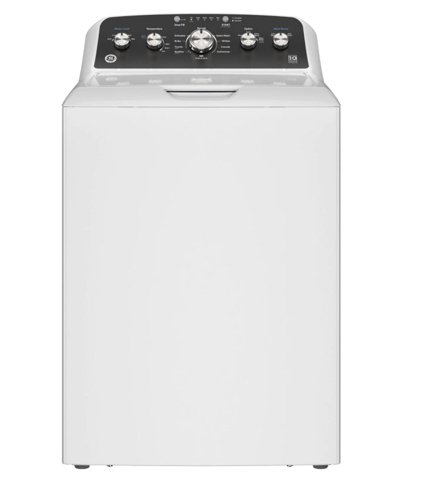 GE 4.5 Cu. Ft. Top Load Washer & 7.2 Cu. Ft. Electric Dryer Laundry Set GTW485ASW0WB / GTD48EASWWBV