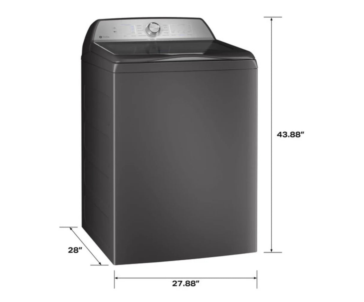 GE Profile™ Smart Top Load Washer & 7.4 Cu. Ft. Electric Dryer Laundry Set PTW605BPR1DG / PTD60EBPRDG
