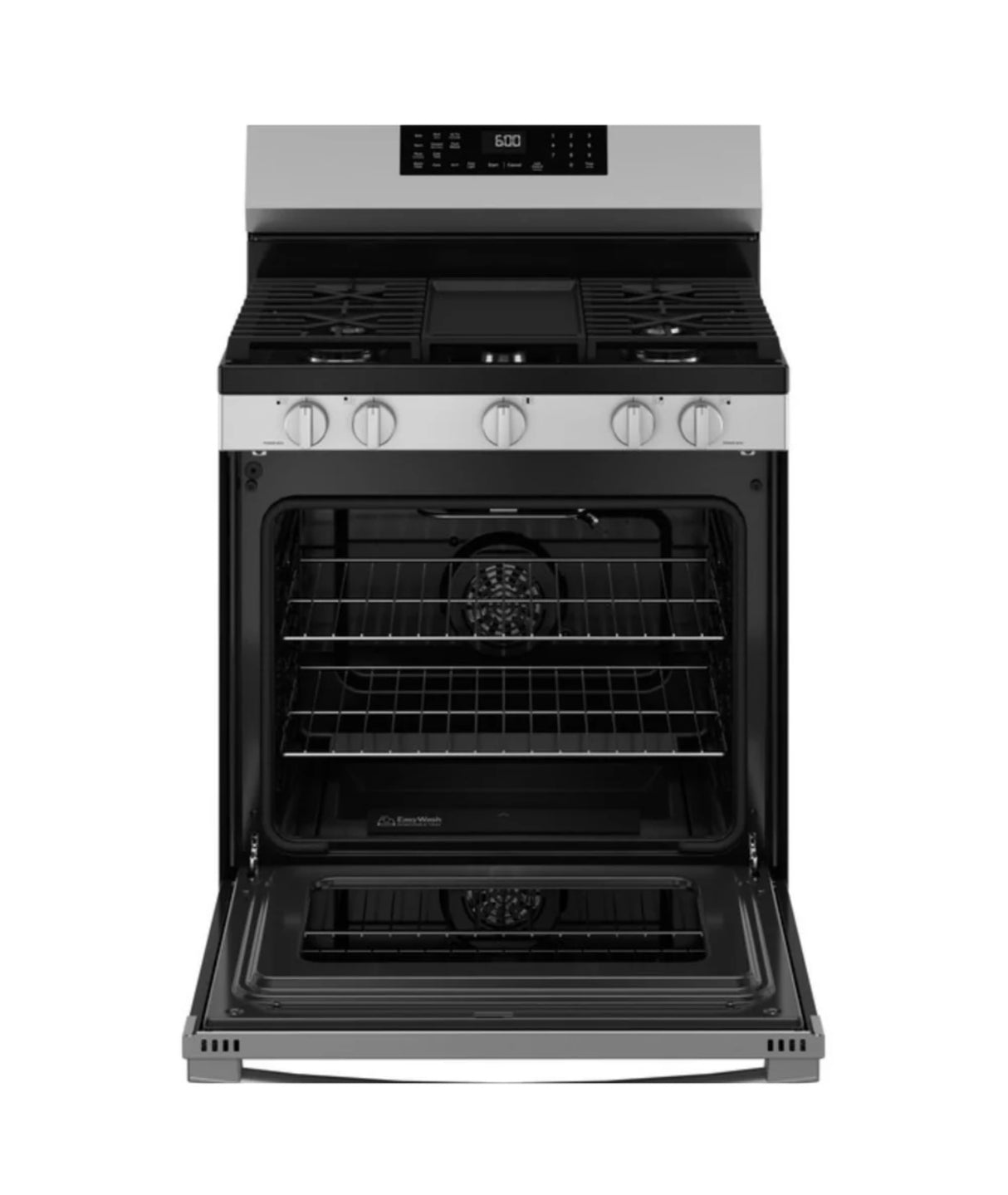 GE 30” Free-Standing Electric Range with Stainless Steel Finish GRF600AV2SS