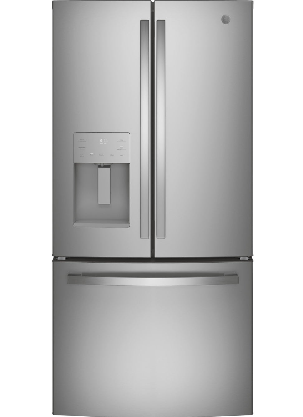 GE® 23.7 Cu. Ft. French Door Refrigerator with Ice Maker & Fingerprint Resistant Stainless Steel GFE24JYKFS – ENERGY STAR® Refrigerator