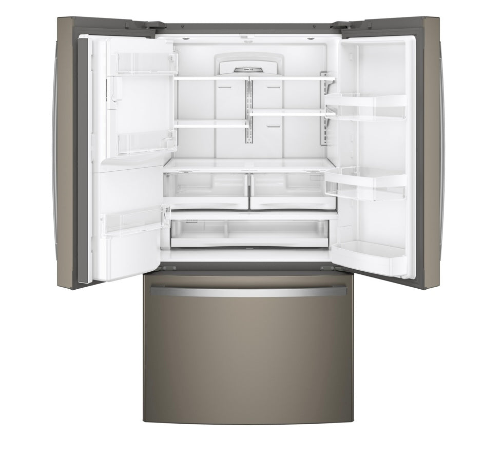 GE® 27.7 Cu. Ft. French Door Refrigerator with Ice & Water Dispenser GFE28GMKES – Fingerprint Resistant Slate Refrigerator