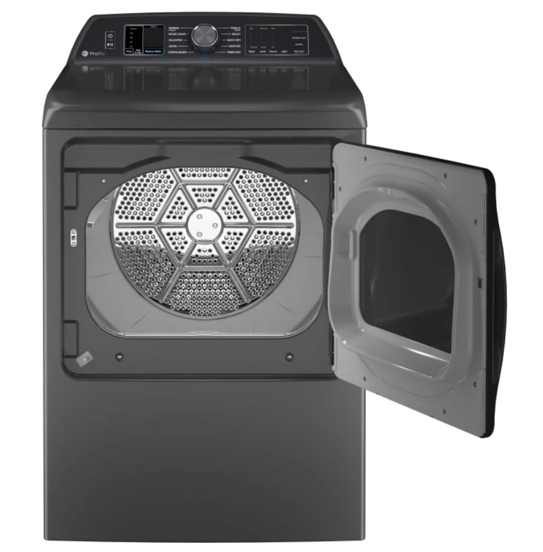 GE Profile™ 7.4 Cu. Ft. Smart Electric Dryer with Steam Cycle PTD70EBPTDG – Carbon Graphite