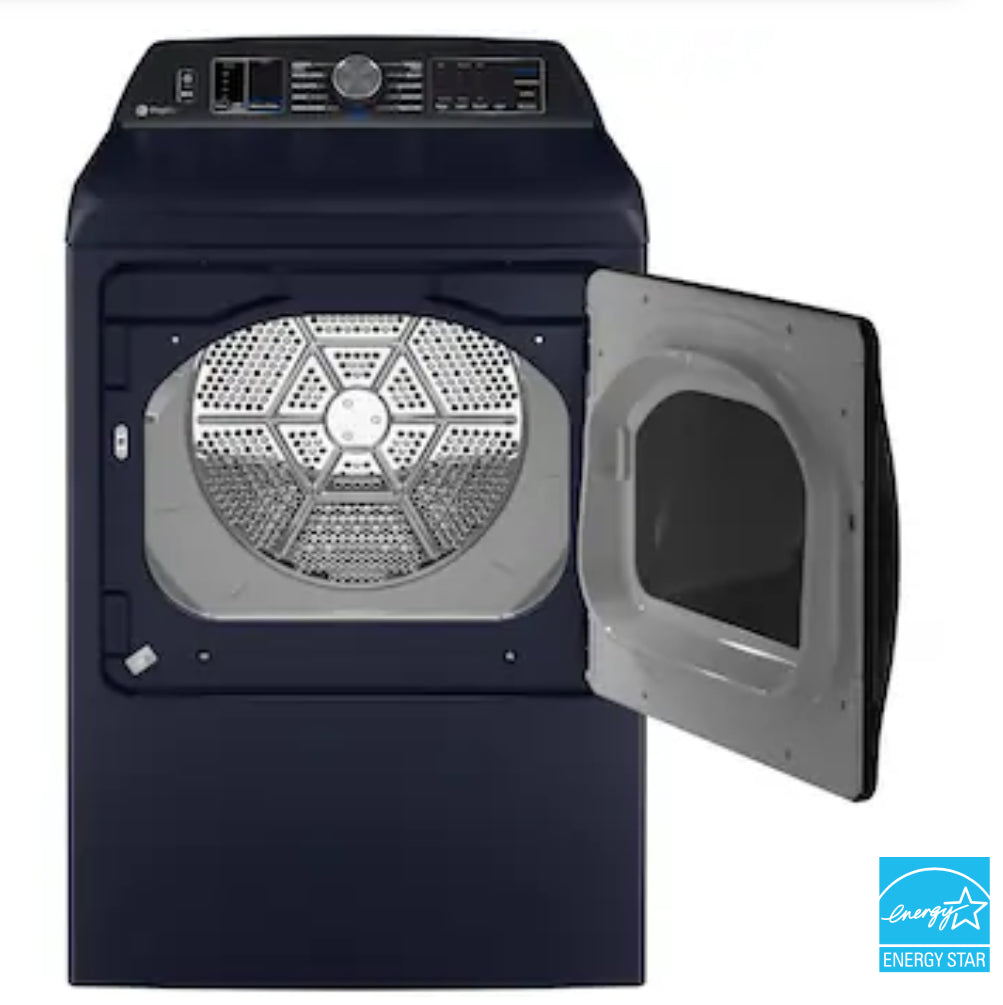 GE Profile™ 7.4 Cu. Ft. Smart Electric Dryer with Steam Cycle PTD80EBPTRS – Sapphire Blue