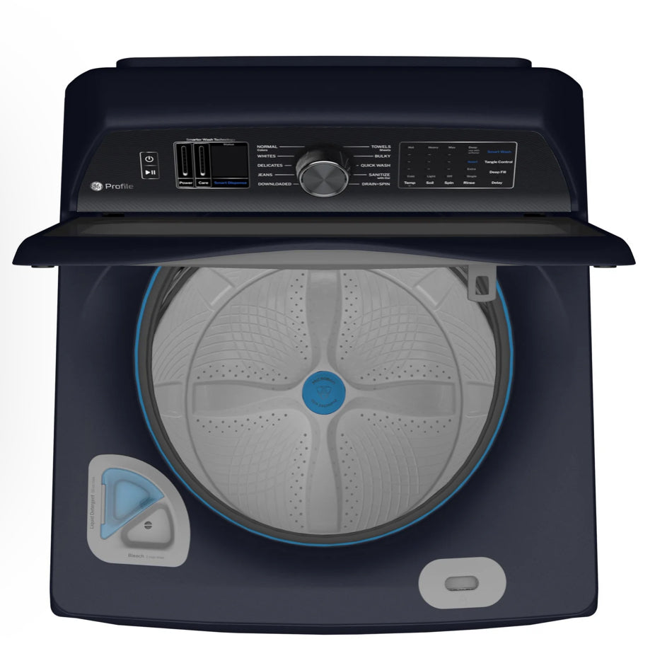 GE Profile™ 5.3 Cu. Ft. Smart Top Load Washer with SmartDispense PTW800BPWRS – Sapphire Blue