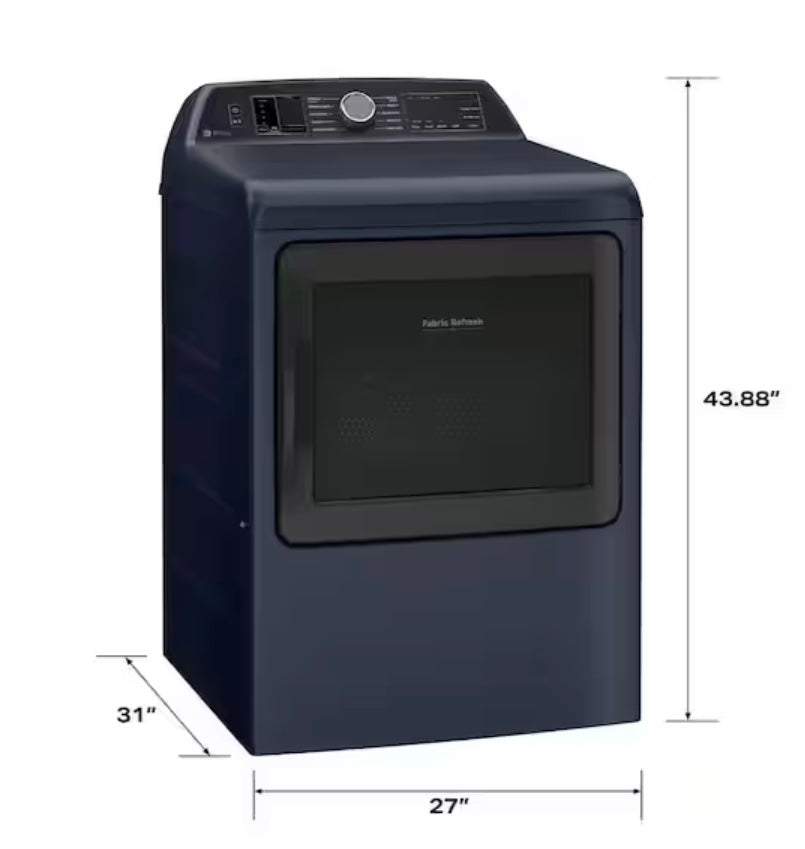 GE Profile™ Smart Washer & Electric Dryer Laundry Pair PTW800BPWRS & PTD80EBPTRS – Sapphire Blue