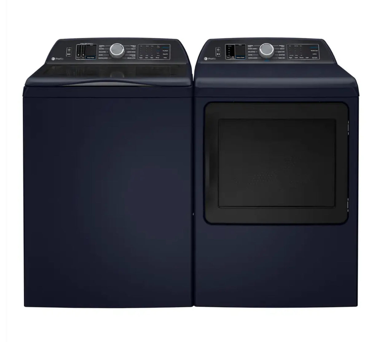GE Profile™ Smart Washer & Gas Dryer Laundry Pair PTW800BPWRS & PTD80GBPTRS – Sapphire Blue