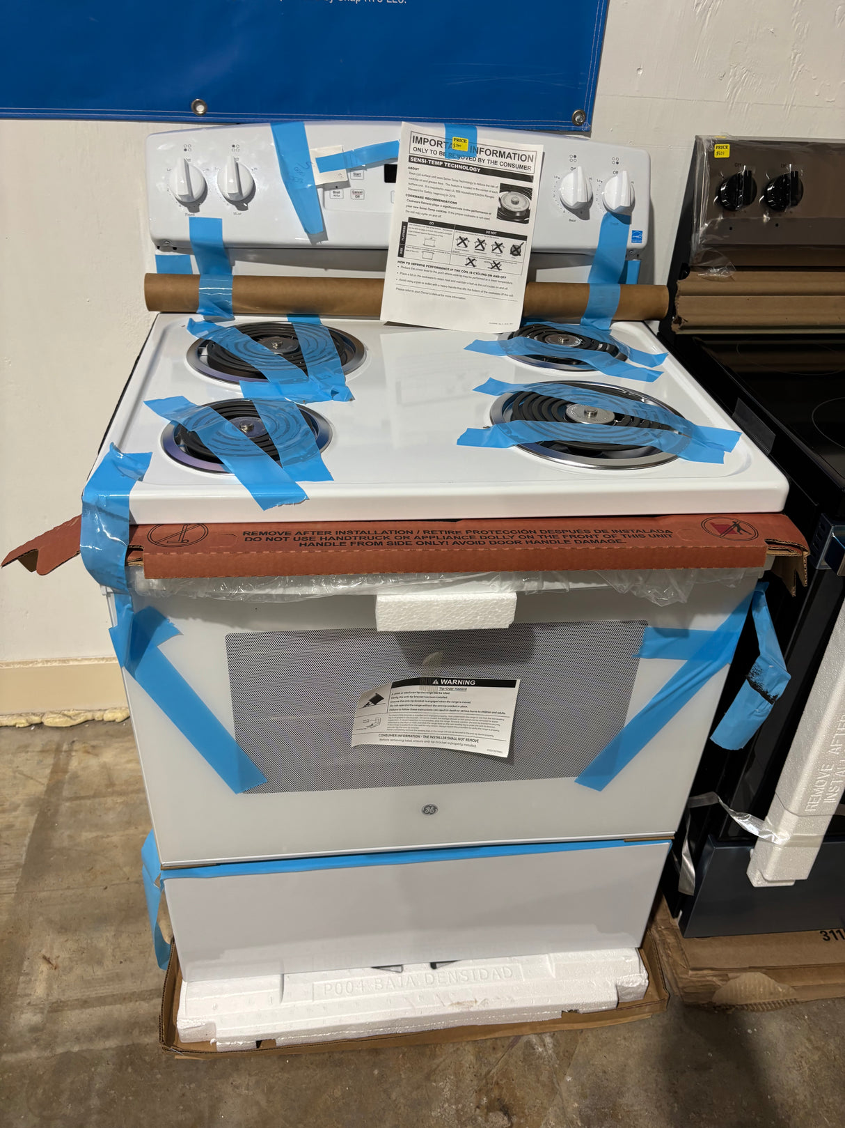 30 in. 4 Burner Element Free-Standing Electric Range in White