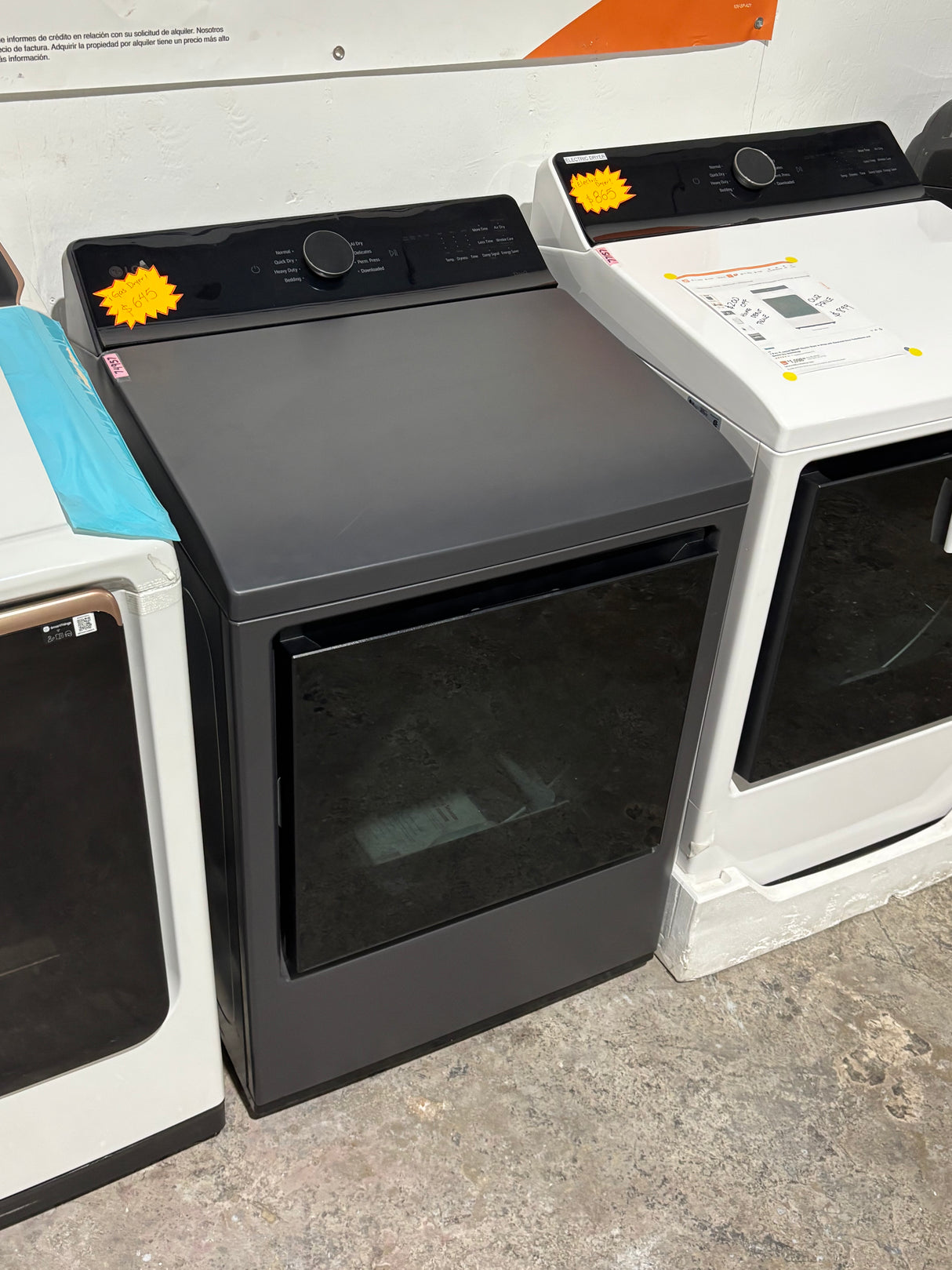 LG large capacity 5.0 cubicft Electric dryer