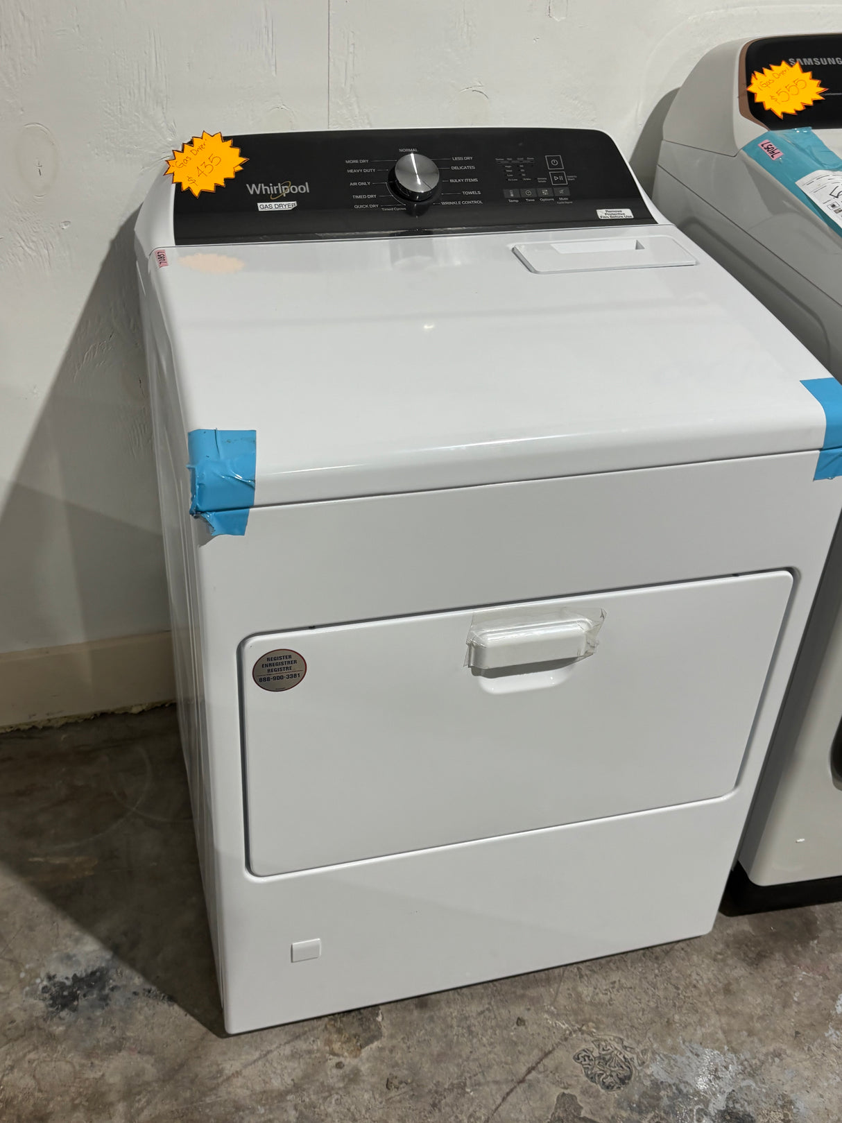 Whirlpool Large capacity Gas Dryer