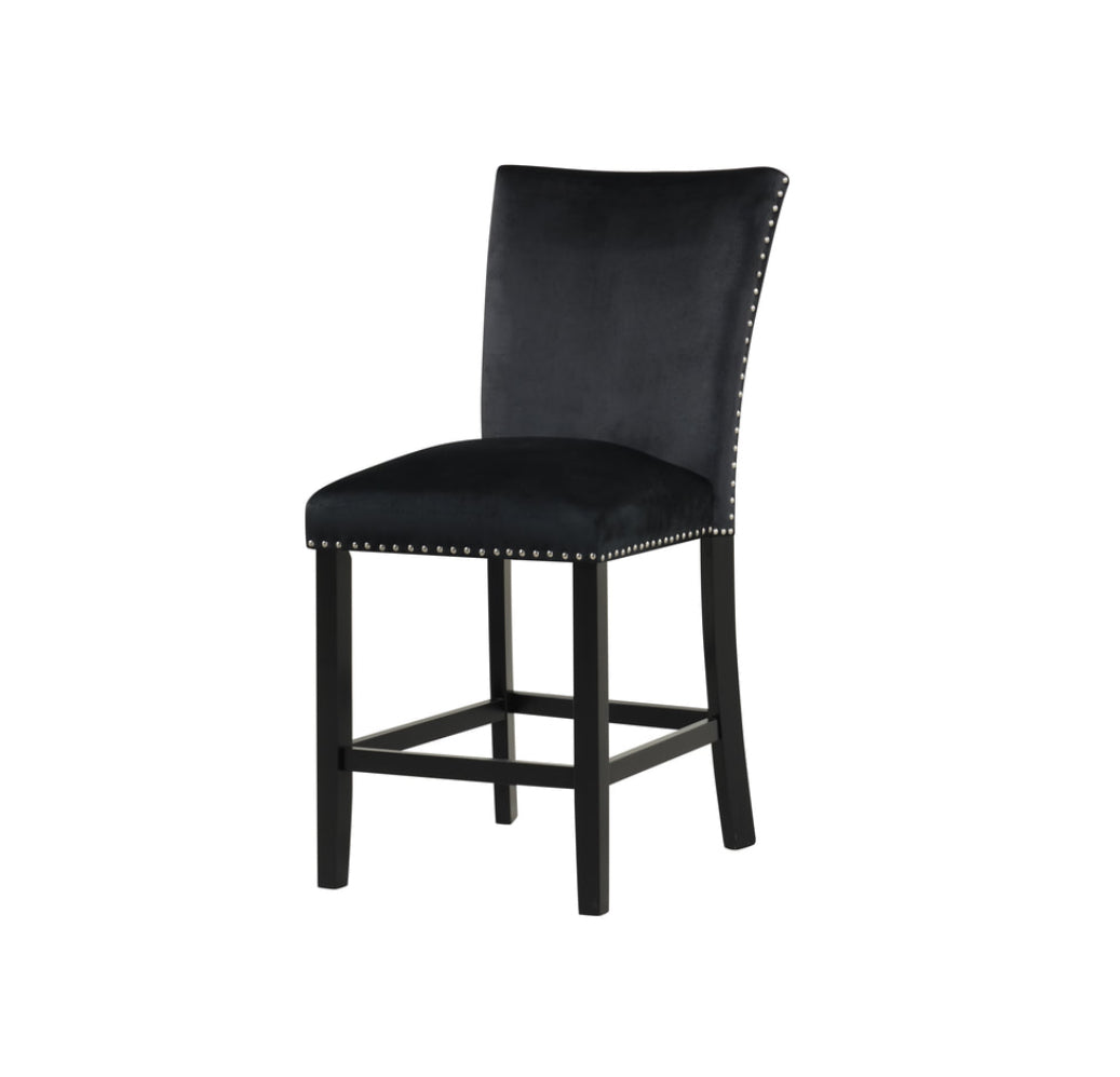 2220 Onyx - (FAUX MARBLE) Counter Height Table + 6 Chair Set