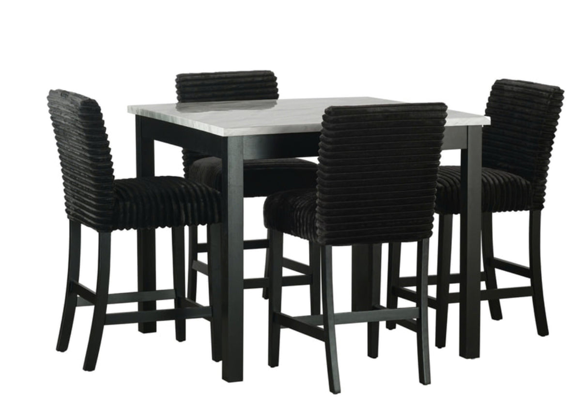 Dior13 - Pub Table + 4 Chair Set