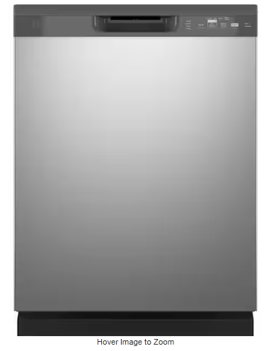 GE 24” Built-In Tall Tub Dishwasher with Sanitize, Dry Boost & 55 dBA Quiet Operation GDF535PSR7SS – Stainless Steel Dishwasher