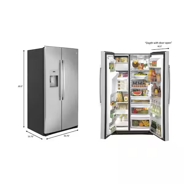 GE Side-by-Side Refrigerator