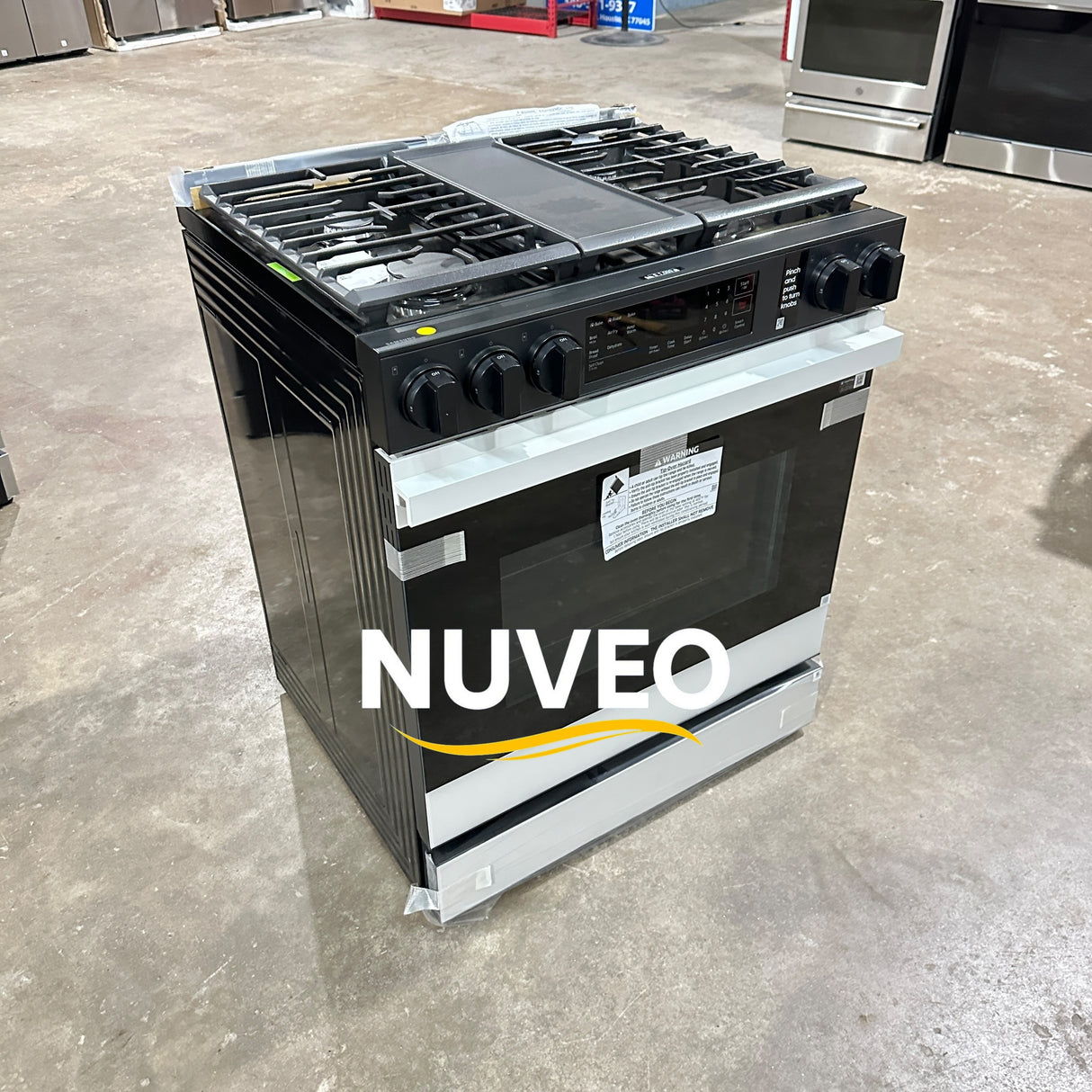 Samsung White Glass Gas Stove