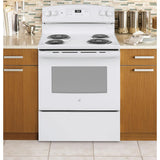30 in. 4 Burner Element Free-Standing Electric Range in White