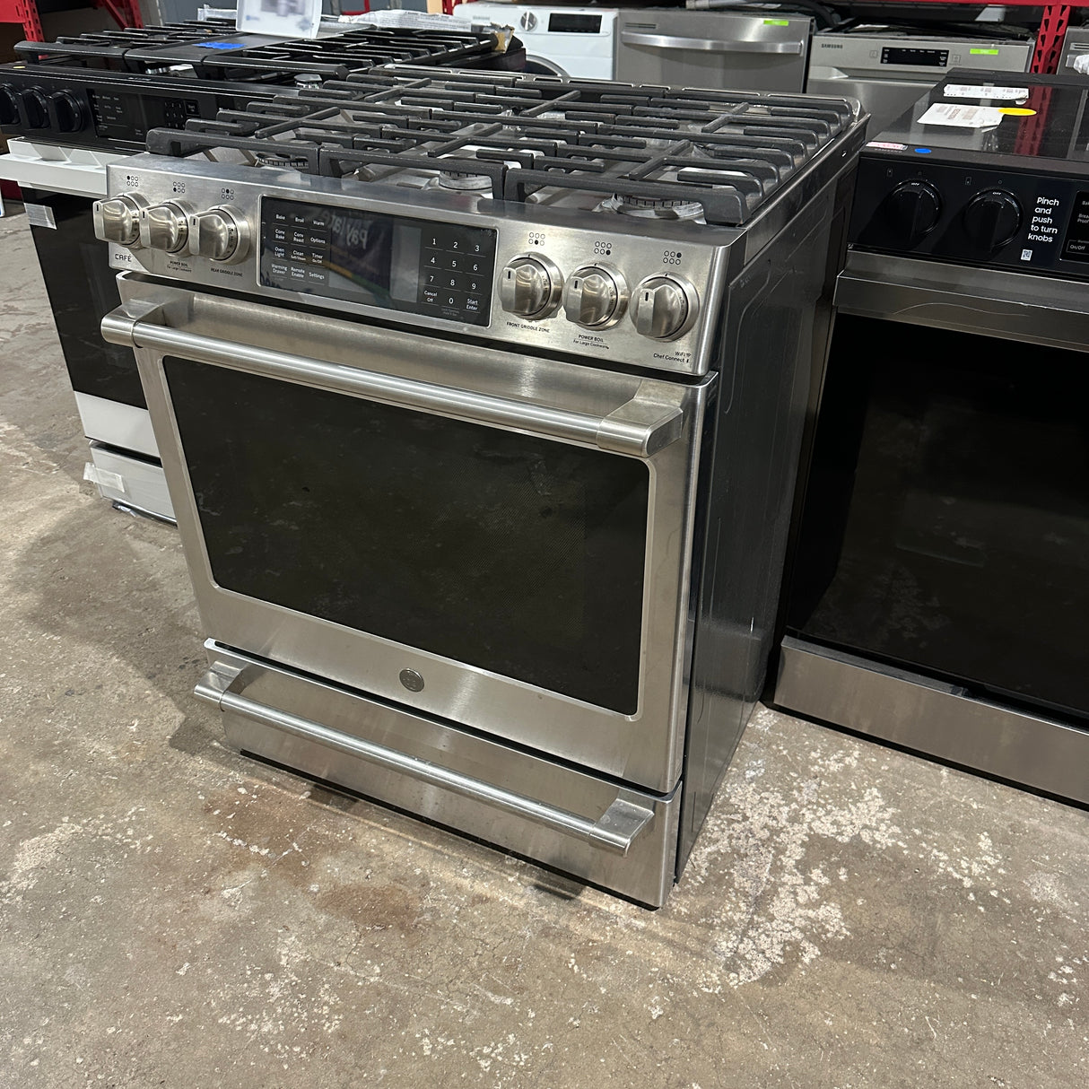 GE Cafe Six Burner Gas Stove