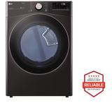 LG 7.4 Cu. Ft. Stackable Vented Gas Dryer with TrueSteam, Sensor Dry & Steam Cycle DLGX4001B – High Efficiency Smart Dryer (Black Steel)