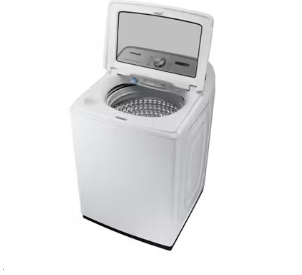 Samsung 28” 4.7 Cu. Ft. Top Load Washer & 27” 7.4 Cu. Ft. Gas Dryer Laundry Pair WA52DG5500AWUS / DVG52A5500W/A3 – High Capacity Smart Set