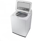 Samsung 28” 4.7 Cu. Ft. Top Load Washer & 7.4 Cu. Ft. Electric Dryer Laundry Pair WA47CG3500AW / DVE54CG7150WA3 – High Efficiency Smart Electric Set