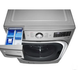 LG 5.2 Cu. Ft. Mega Capacity Smart Front Load Washer & 9.0 Cu. Ft. Electric Dryer with Built-In Intelligence – Graphite Steel WM8980HVA/DLEX8980V