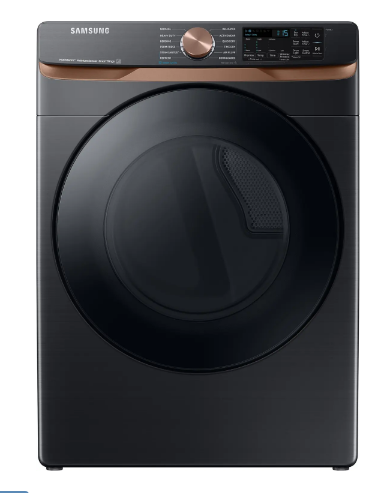 Samsung 7.5 Cu. Ft. Smart Gas Dryer with Steam Sanitize+, Sensor Dry & Wi-Fi Connectivity DVG50BG8300V – High Efficiency Dryer (Brushed Black)