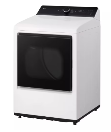 LG 7.3 Cu. Ft. Ultra Large Capacity Electric Dryer with AI Sensing & EasyLoad™ Door DLE8400WE – High Efficiency Smart Dryer (White)