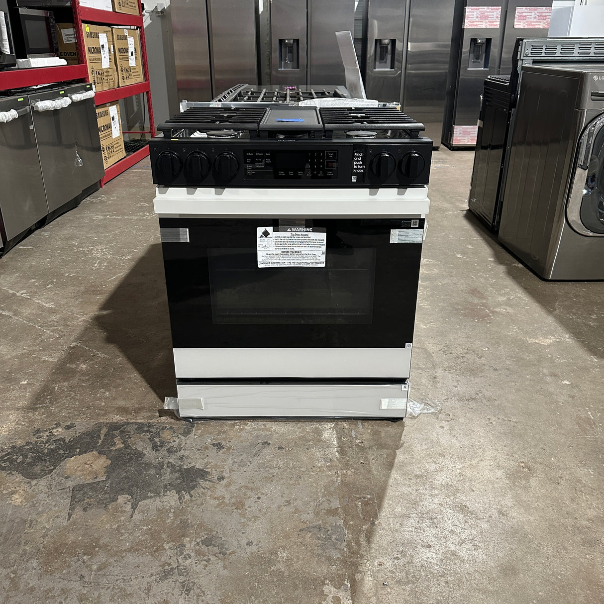 Samsung Bespoke White Electric Stove