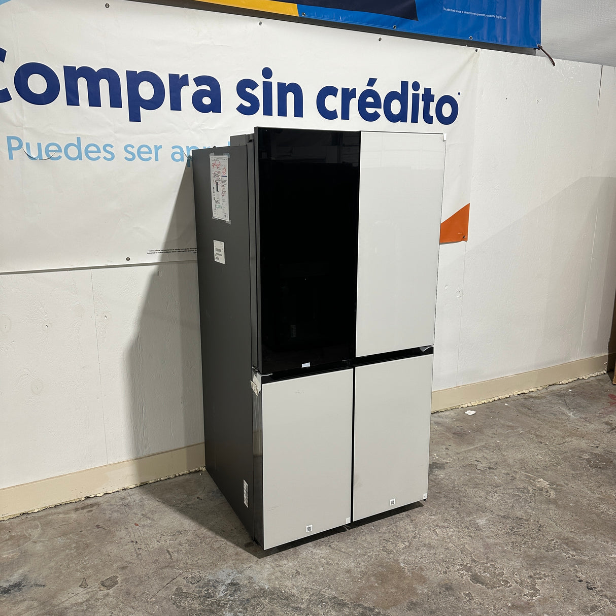 Samsung White Glass 4 Door Refrigerator