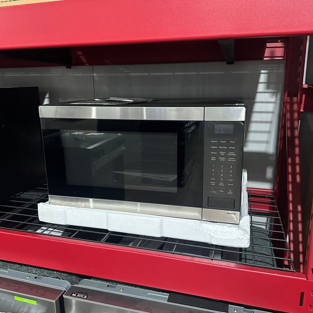 Samsung 1.9 Cu Stainless Steel Microwave