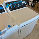 GE 4.5 Cu. Ft. Top Load Washer with Agitator & 7.2 Electric Dryer Set