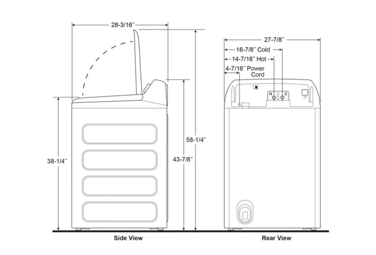 GE Profile™ Smart Top Load Washer & 7.4 Cu. Ft. Electric Dryer Laundry Set with SmartHQ™ PTW600BSR1WS / PTD60GBSRWS