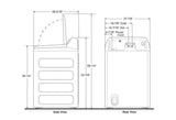 GE Profile™ Smart Top Load Washer & 7.4 Cu. Ft. Electric Dryer Laundry Set with SmartHQ™ PTW600BSR1WS / PTD60GBSRWS