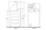 GE Profile™ Smart Top Load Washer & 7.4 Cu. Ft. Electric Dryer Laundry Set PTW605BPR1DG / PTD60EBPRDG