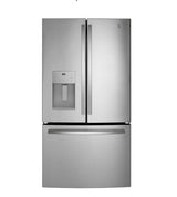GE® 25.6 Cu. Ft. French Door Refrigerator with Ice & Water Dispenser GFE26JYMFS – Fingerprint Resistant Stainless Steel