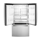 GE® 25.6 Cu. Ft. French Door Refrigerator with Ice & Water Dispenser GFE26JYMFS – Fingerprint Resistant Stainless Steel