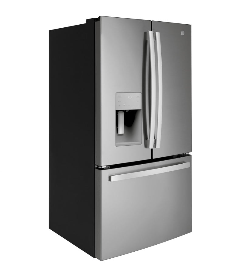 GE® 25.6 Cu. Ft. French Door Refrigerator with Ice & Water Dispenser GFE26JYMFS – Fingerprint Resistant Stainless Steel
