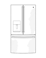 GE® 27.7 Cu. Ft. French Door Refrigerator with Ice & Water Dispenser GFE28GELDS – Slate Finish Refrigerator