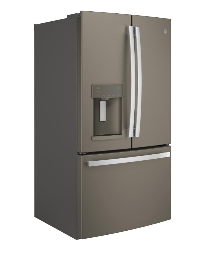 GE® 27.7 Cu. Ft. French Door Refrigerator with Ice & Water Dispenser GFE28GMKES – Fingerprint Resistant Slate Refrigerator