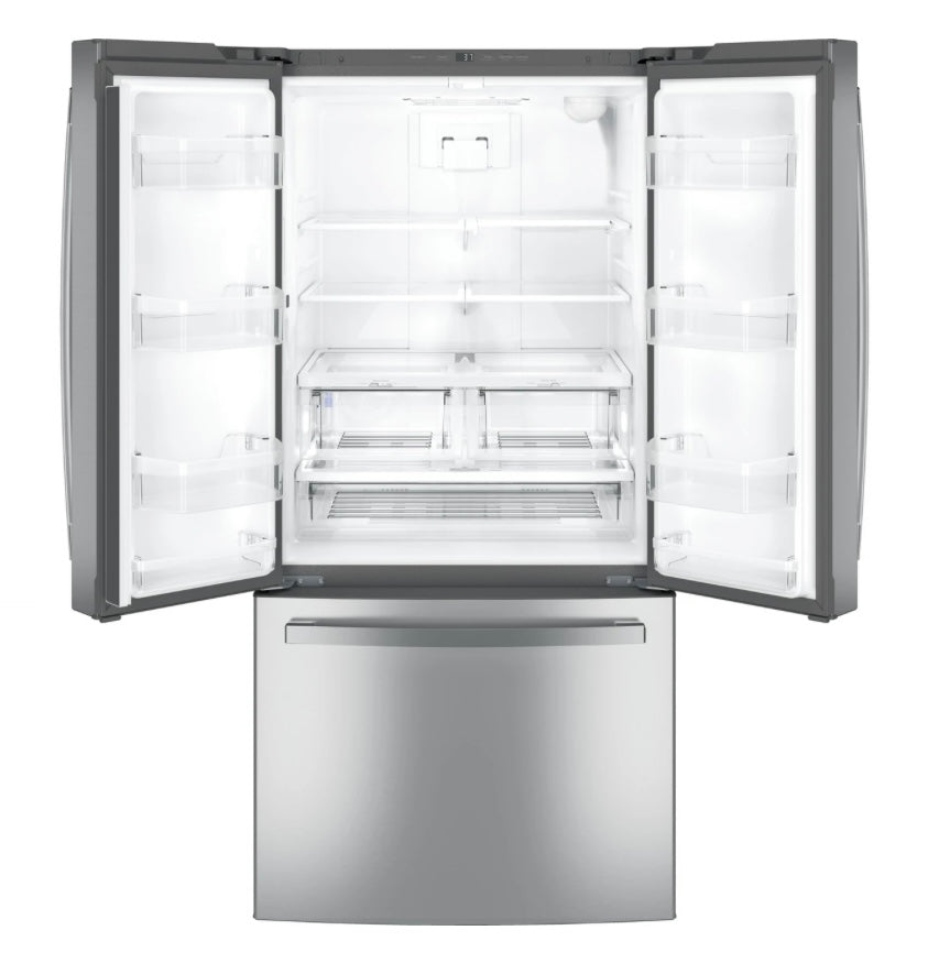 GE® 24.8 Cu. Ft. French Door Refrigerator with Internal Water Dispenser GNE25JYKFS – Fingerprint Resistant Stainless Steel