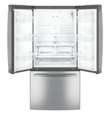 GE® 24.8 Cu. Ft. French Door Refrigerator with Internal Water Dispenser GNE25JYKFS – Fingerprint Resistant Stainless Steel