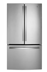 GE® 27.0 Cu. Ft. French Door Refrigerator with Internal Water Dispenser GNE27JYMFS – Fingerprint Resistant Stainless Steel