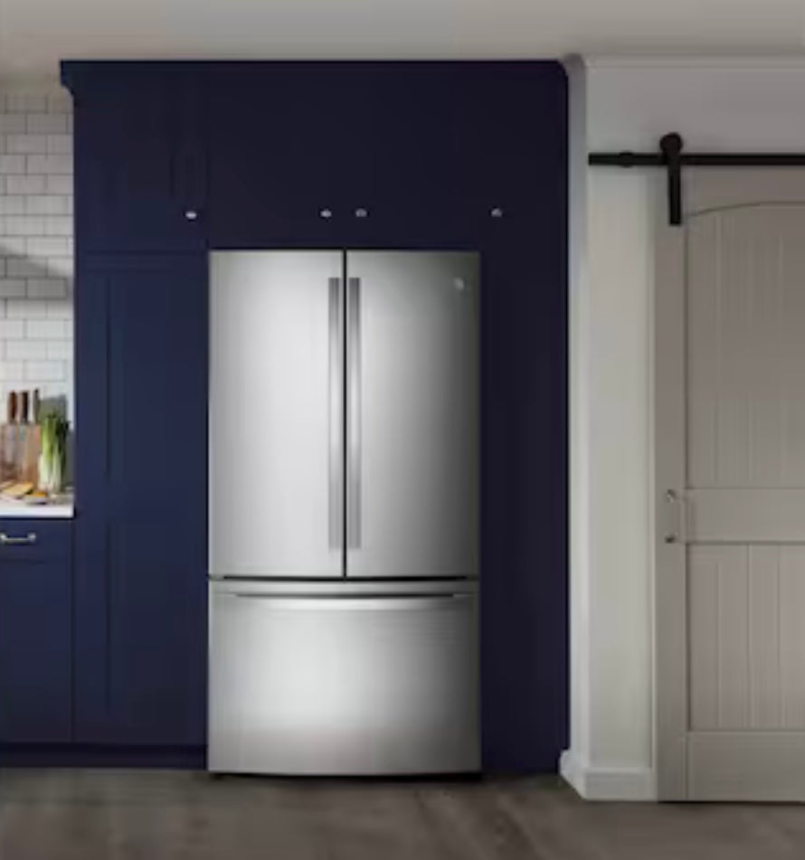 GE® 28.7 Cu. Ft. French Door Refrigerator with Internal Water Dispenser GNE29GYNFS – Fingerprint Resistant Stainless Steel