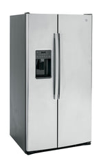 GE® 25.3 Cu. Ft. Side-by-Side Refrigerator with Ice & Water Dispenser GSE25GYPFS – Fingerprint Resistant Stainless Steel