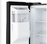 GE® 27.7 Cu. Ft. Side-by-Side Refrigerator with Ice & Water Dispenser GSE28NGYBB – Black Finish