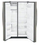 GE® 25.3 Cu. Ft. Side-by-Side Refrigerator with Ice & Water Dispenser GSS25GMPES – Fingerprint Resistant Stainless Steel