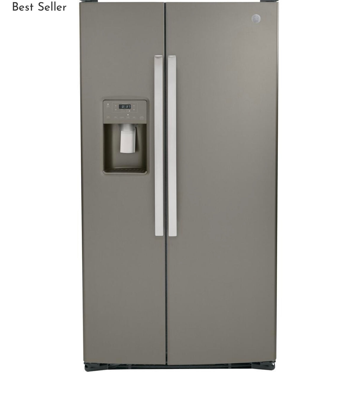 GE® 25.3 Cu. Ft. Side-by-Side Refrigerator with Ice & Water Dispenser GSS25GMPES – Fingerprint Resistant Stainless Steel