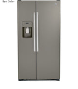GE® 25.3 Cu. Ft. Side-by-Side Refrigerator with Ice & Water Dispenser GSS25GMPES – Fingerprint Resistant Stainless Steel